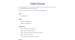 Desktop Screenshot of doxsey.net